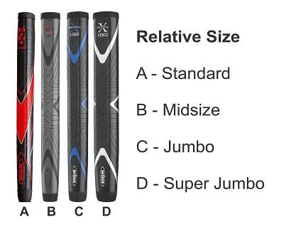 conventional vs oversized putter grip.